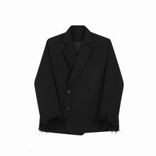 Load image into Gallery viewer, Detachable Fur Cuffs Blazer
