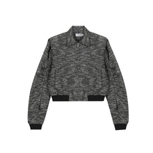 Load image into Gallery viewer, Vintage Slub Check Cropped Jacket
