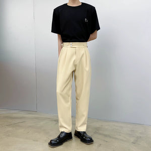 Suit Straight Long Trousers