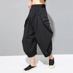 Black Loose Relaxed Bloomers