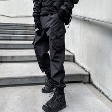 Load image into Gallery viewer, Black Multi-pocket Functional Pants
