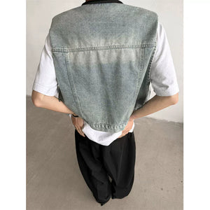 Denim Loose Sleeveless Casual Vest