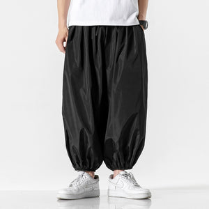 Loose Casual Cropped Trousers