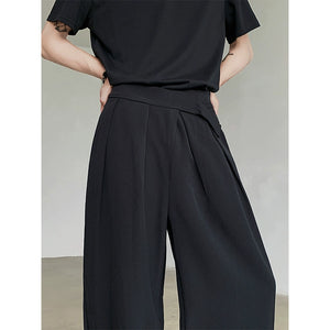 Wide-Leg Straight Casual Pants