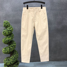 Load image into Gallery viewer, Straight-leg Slim-fit Stretch Trousers
