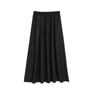 Retro Loose High Waist A-Line Skirt