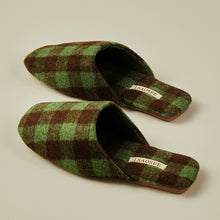 Load image into Gallery viewer, Suede Scottish Plaid Home Slippers
