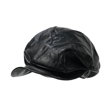 Load image into Gallery viewer, Dark Irregular Pleated PU Octagonal Hat
