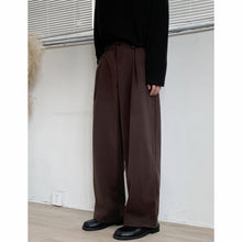 Load image into Gallery viewer, Thickened Twill Semi-elastic Wide-leg Loose Trousers
