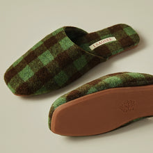 Load image into Gallery viewer, Suede Scottish Plaid Home Slippers
