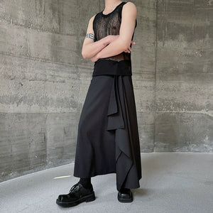 Irregular Men's Loose Skirt