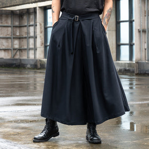 A-line Culottes Casual Pants