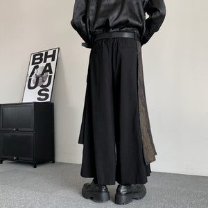 Irregular Patchwork Loose Wide-leg Pants