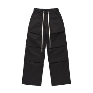 Vintage Wrinkled Drawstring Trousers