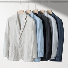 Load image into Gallery viewer, Japanese Linen Loose Casual Suit Jacket
