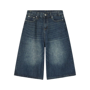 Summer Retro Blue Denim Shorts