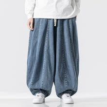 Load image into Gallery viewer, Japanese Retro Wide-leg Loose Denim Harem Pants
