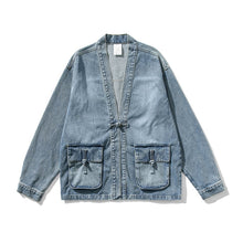 Load image into Gallery viewer, Vintage Denim Button Jacket
