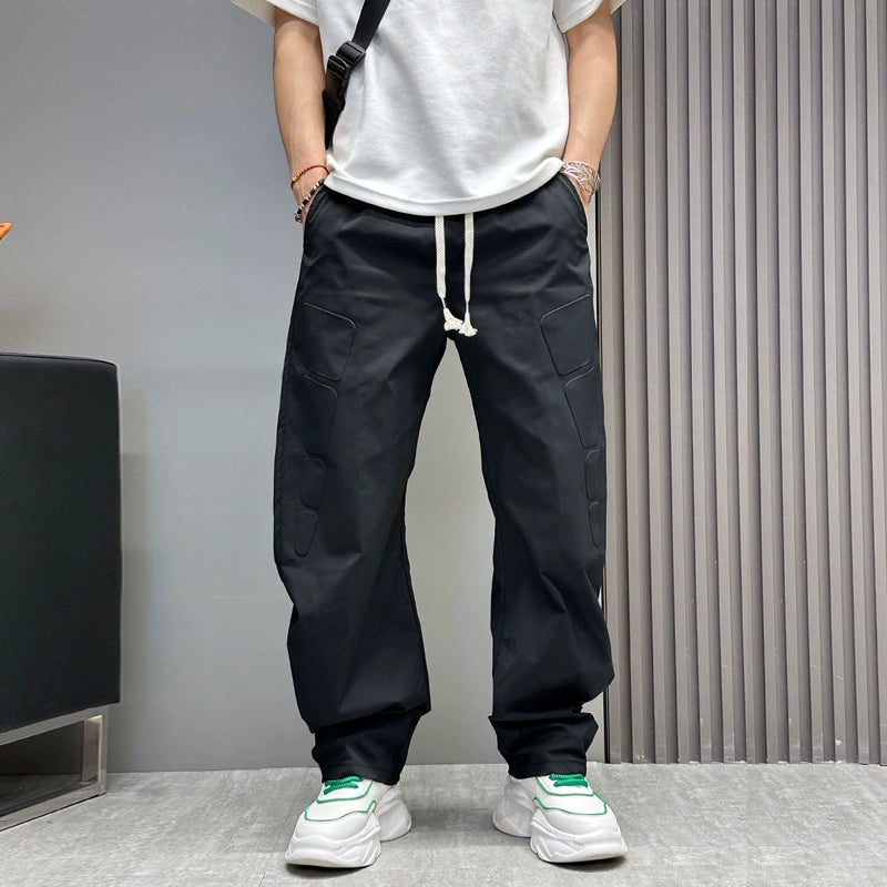 Loose Wide-Leg Casual Straight Trousers