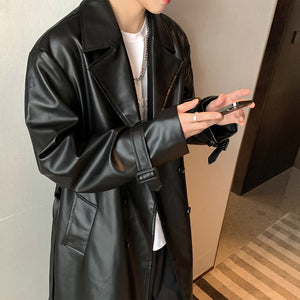 Mid-length Over-the-knee Windbreaker Jacket