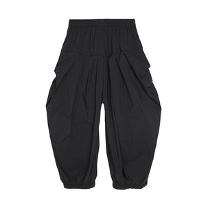 Black Loose Relaxed Bloomers