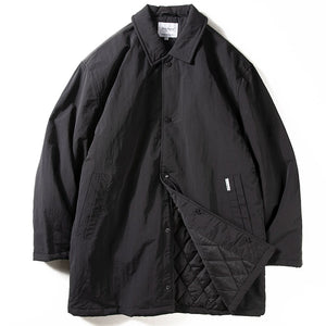 Thin Mid-length Warm Quilted Lapel Windbreaker Jacket