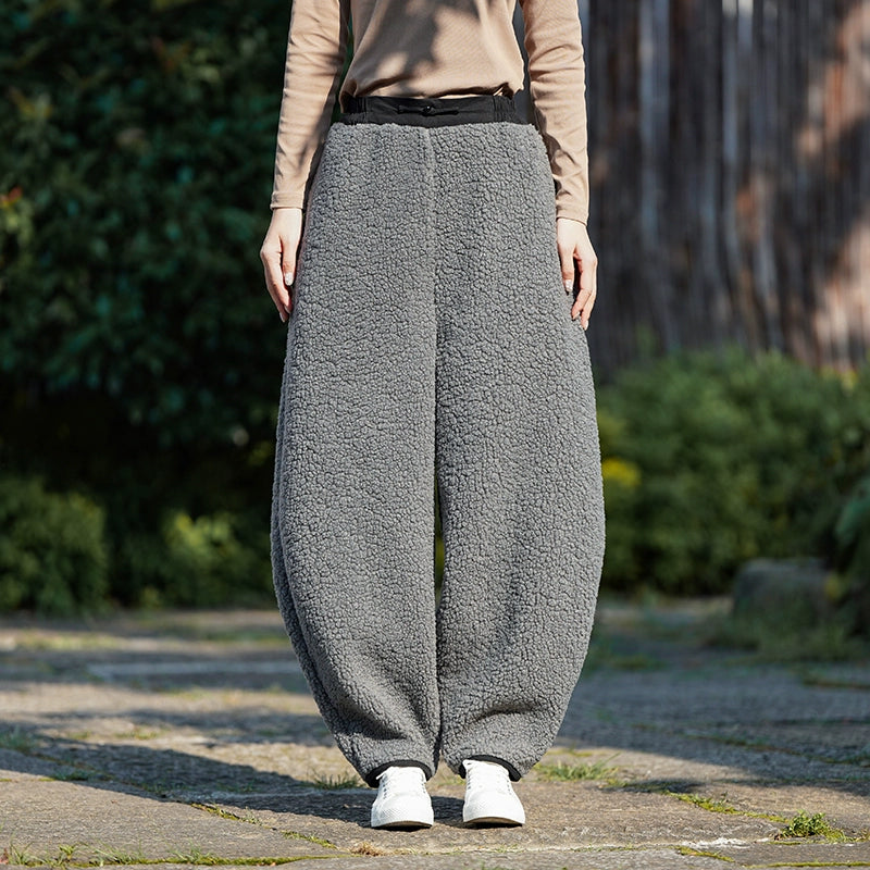 Retro Warm Thickened Scimitar Pants