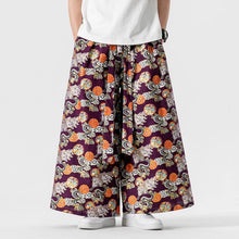 Load image into Gallery viewer, Straight Culottes, Loose Printed Trousers
