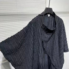 Load image into Gallery viewer, Irregular Pleated Loose Bat Sleeve Shirt Cardigan
