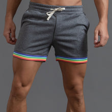 Load image into Gallery viewer, Cotton Sport Rainbow Print Shorts
