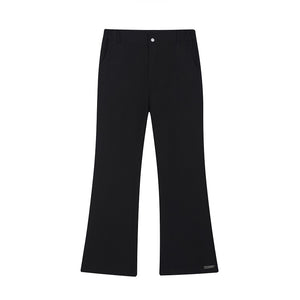 Summer Black Flared Trousers