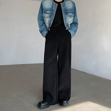 Load image into Gallery viewer, High Waist Wide-leg Corduroy Loose Straight-leg Trousers
