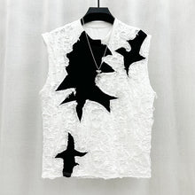 Load image into Gallery viewer, Patchwork Ripped Sleeveless Tank Top T-shirt
