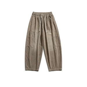 Loose Multi-pocket Corduroy Pants