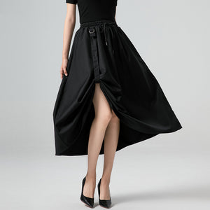 Retro Loose High Waist A-Line Skirt