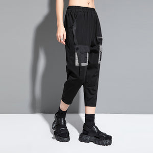 Patchwork Loose Harem Pants