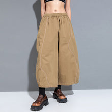 Load image into Gallery viewer, Elastic Waist Color Block Curve Pants
