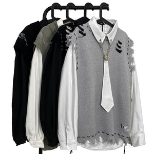 High Street Destruction Frayed Vest