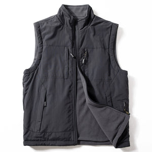 Double-sided Cotton Plus Velvet Thick Warm Stand Collar Vest