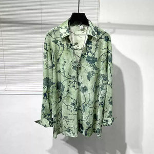 Irregular Printed Loose Shirt