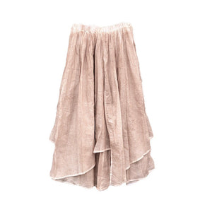 Double Layer Asymmetrical Skirt