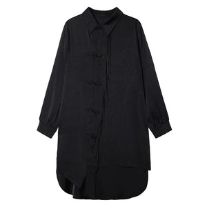 Buttoned Long Sleeve Dress