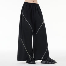 Load image into Gallery viewer, Zip Casual Straight Wide Leg Pants
