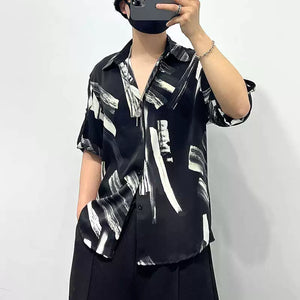 Printed Irregular Casual Shirt