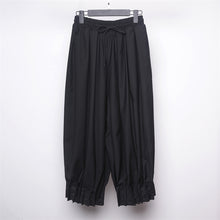 Load image into Gallery viewer, Loose Pleated Pleated Nine-point Pants
