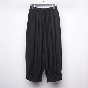 Loose Pleated Pleated Nine-point Pants