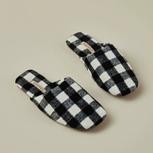 Load image into Gallery viewer, Suede Scottish Plaid Home Slippers
