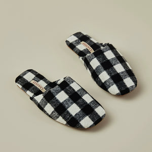 Suede Scottish Plaid Home Slippers