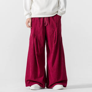 Corduroy Casual Thick Straight Wide-leg Pants