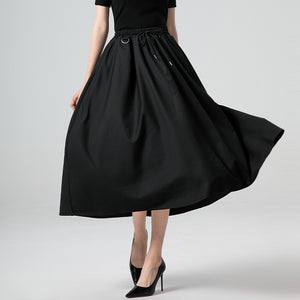 Retro Loose High Waist A-Line Skirt